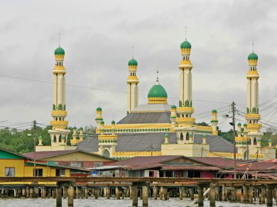 Kampong Ayer zwiedzanie wioski wodnej