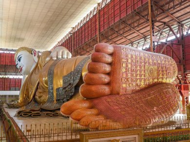 Chauk Htat Kyi Pagoda - wielki Budda Rangun wycieczka