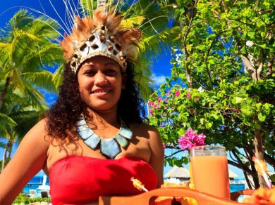 Kobieta Tahiti