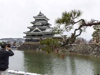 Matsumoto - Japonia zimą