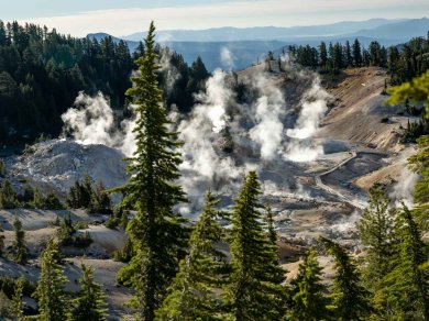 LASSEN VOLCANIC - zwiedzanie USA