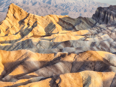 Zabriskie Point - piękny krajobraz Stanów Zjednoczonych