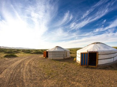 nocleg na pustyni Gobi