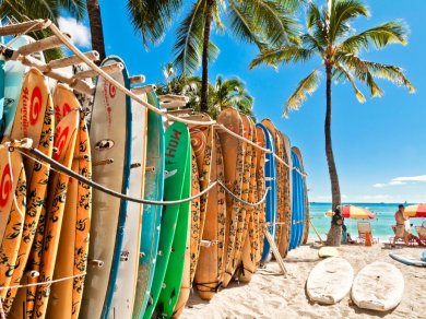 Hawaje surfing wakacje plaża