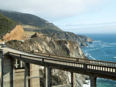 Big Sur - USA przejazd wzdłuż wybrzeża z pięknymi widokami