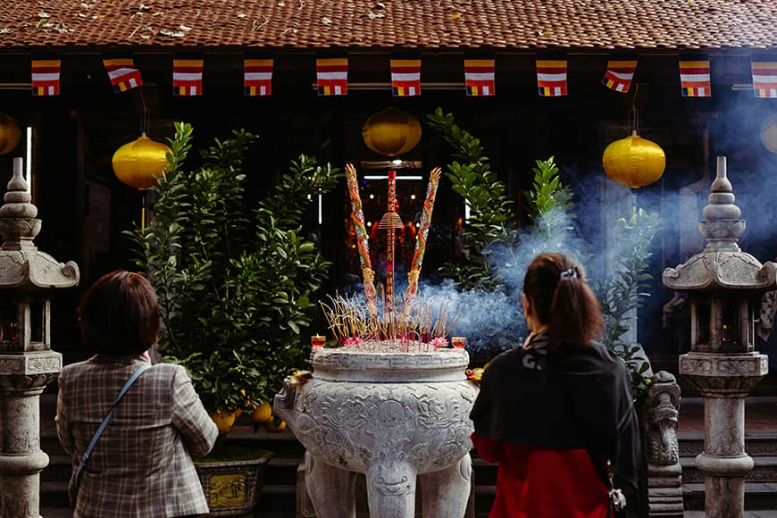 Świątynia w Hanoi. Miejsce medytacji, wyciszenia, spokoju.